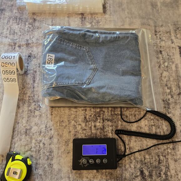 Madewell Jeans Womens 23 Blue The Perfect Vintage Wide-Leg Button Fly Raw Hem - Picture 10 of 10